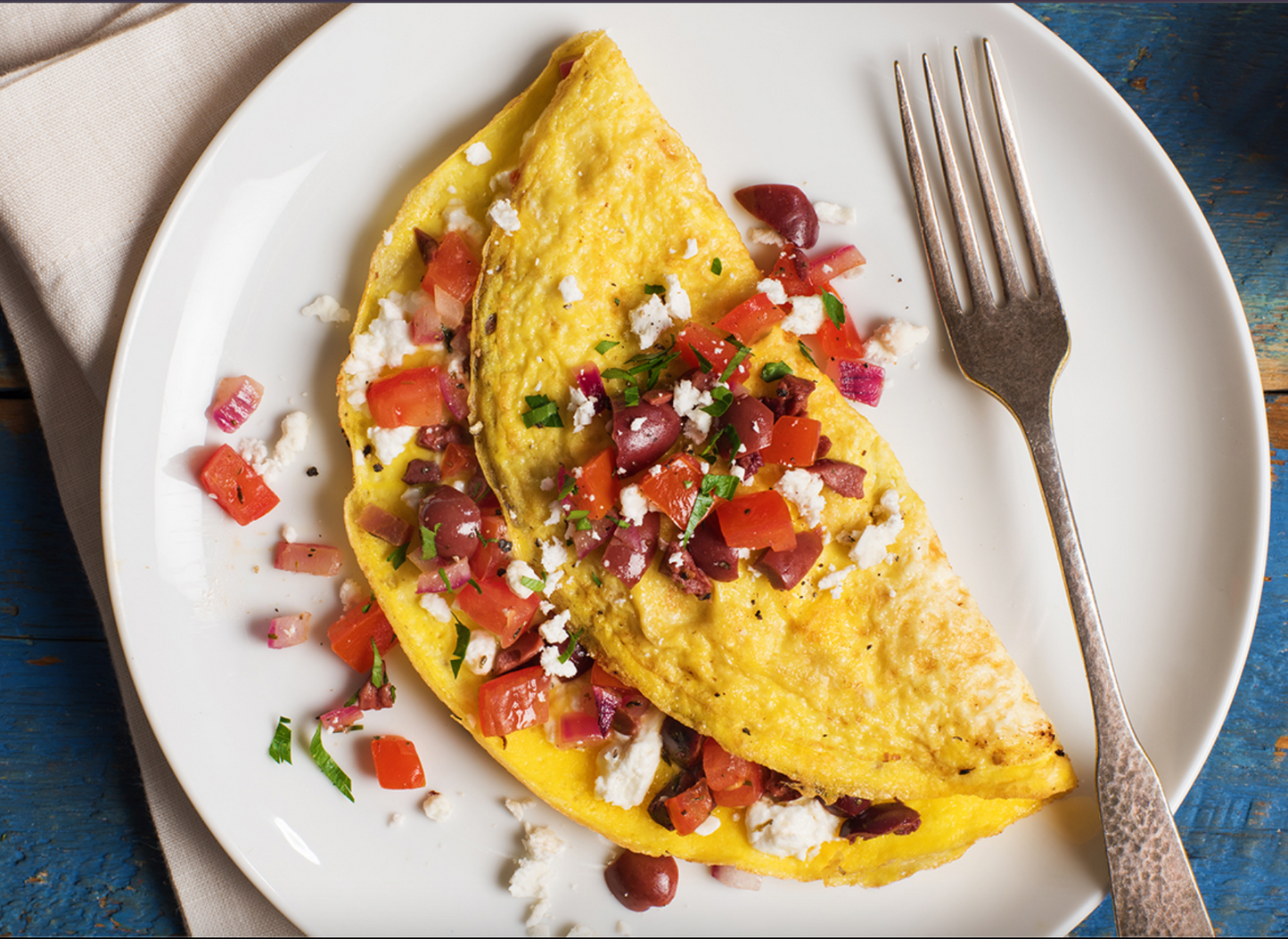 Omelette With Feta Cheese